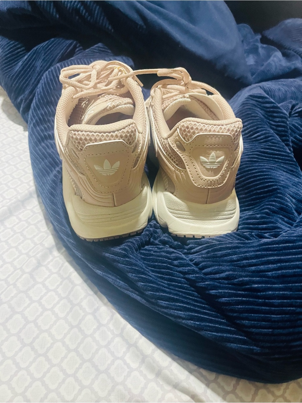adidas  Pink Beige Retro Runner Sneakers